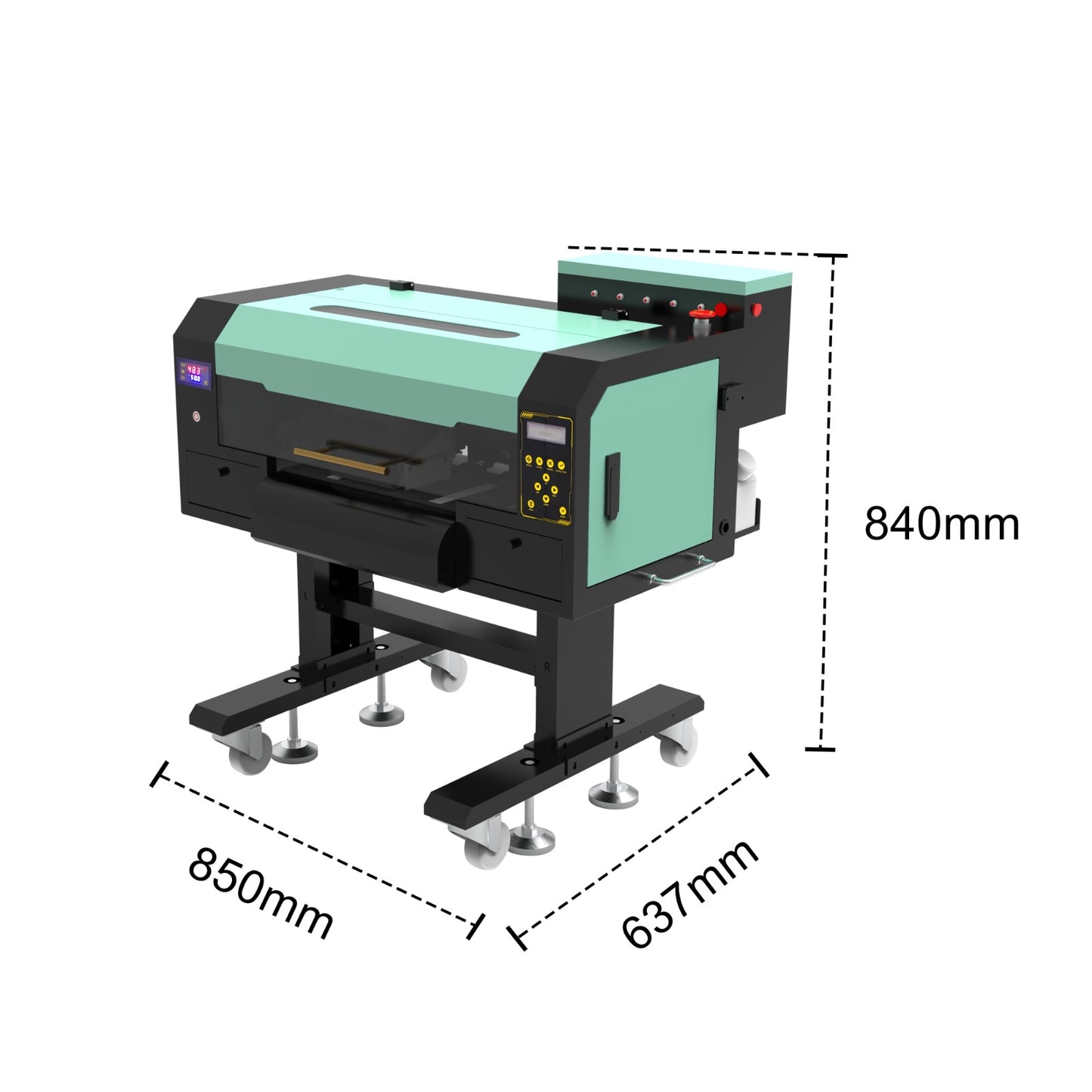 CaliDTF Starter Series: High-Quality 33cm DTF Printer / Dryer Combo - (2) i1600 Heads